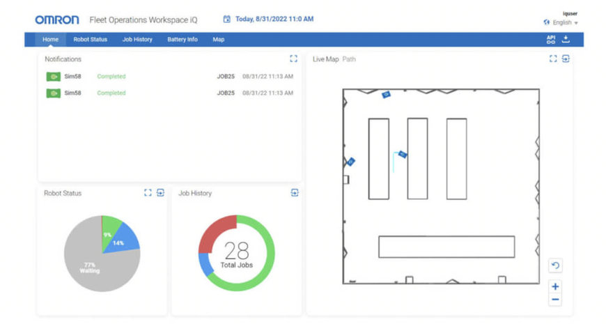 OMRON ANNUNCIA IL SOFTWARE FLOW CORE 3.0 PER ACCELERARE LA GESTIONE E LA NAVIGAZIONE DELLA FLOTTA AMR